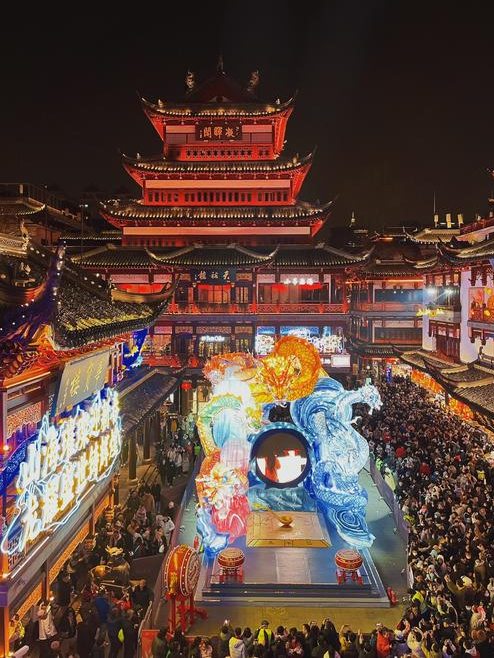 上海冬季豫园灯会